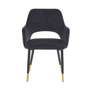 Krzesło tapicerowane czarne K3-FX przód